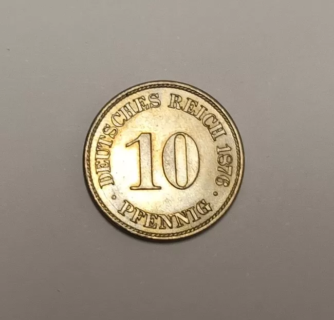 Moneda alemana de diez pfennig
