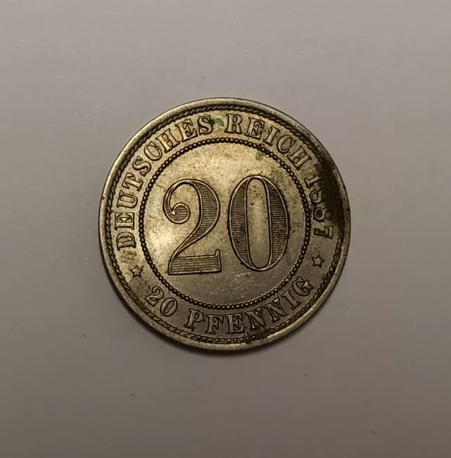 Moneda alemana de veinte pfennig