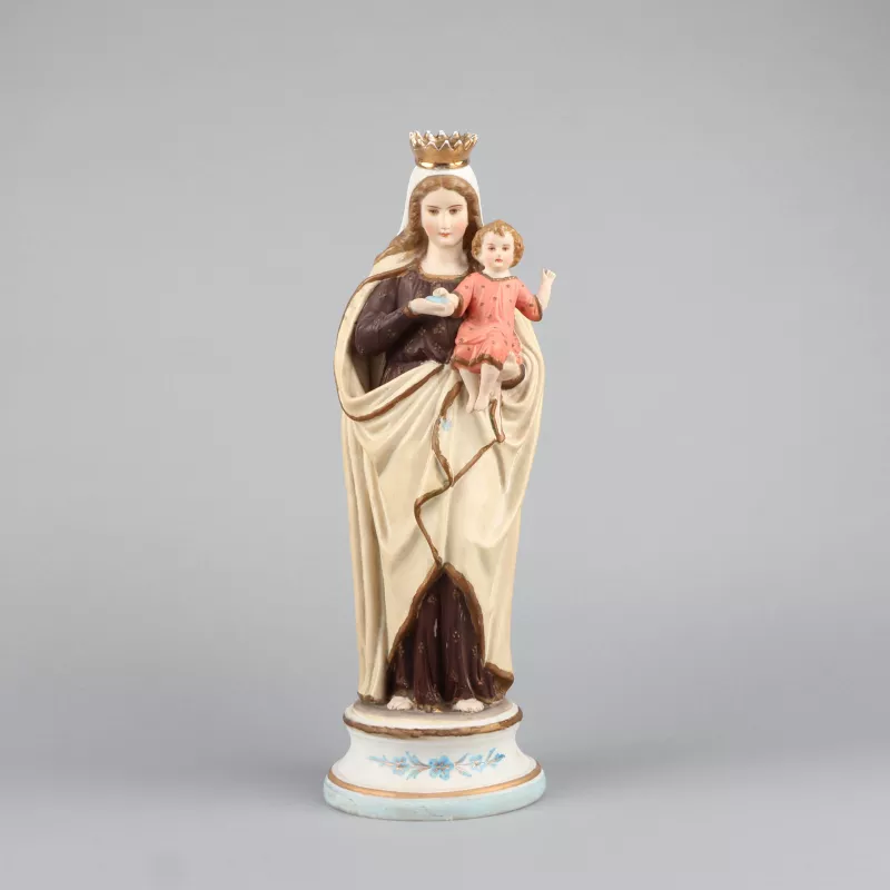 Virgen del Carmen con el Niño Jesus en los brazos