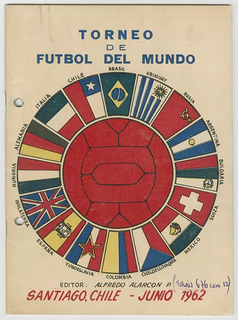 Programa mundial de Fútbol "Torneo de fútbol del mundo"  Mundial 1962