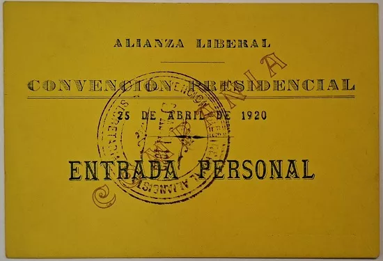Entrada a la Convención de la Alianza Liberal 