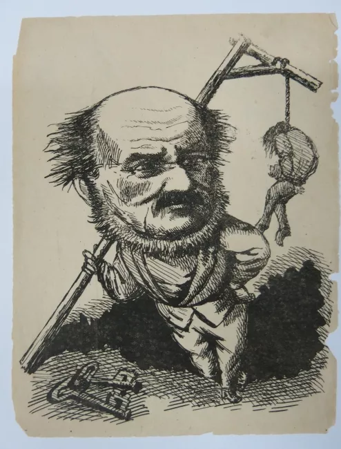 CARICATURA DE DON F.ASENJO