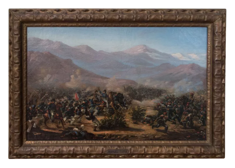 O'Higgins en la Batalla de Chacabuco
