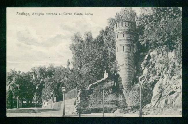 "Santiago, antigua entrada al Cerro Santa Lucía"