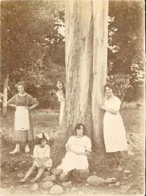 Elena Arancibia y familia