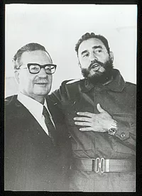 SALVADOR ALLENDE GOSSENS Y FIDEL CASTRO