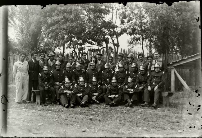 Retrato grupal bomberos