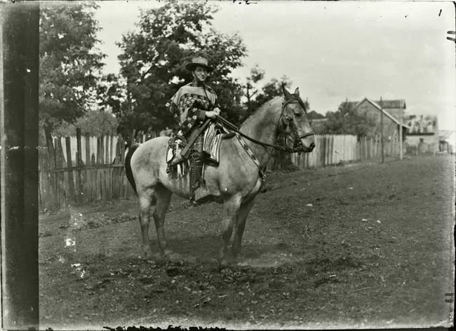Retrato masculino a caballo