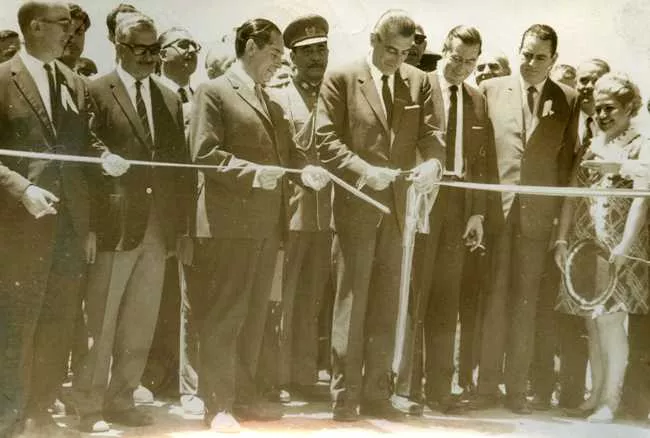 Corte de Cinta del Presidente Eduardo Frei Montalva