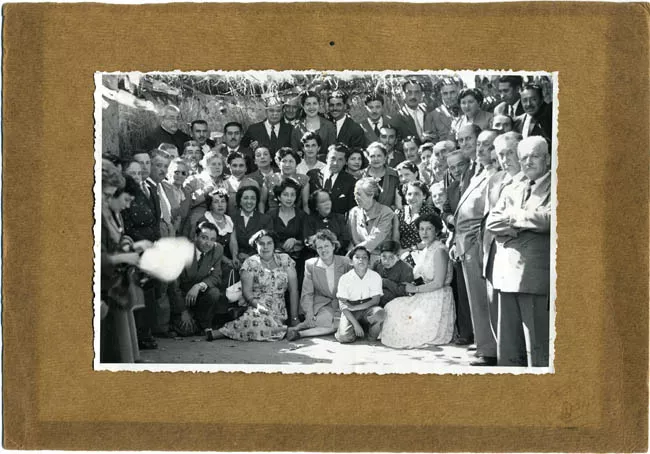 Gabriela en Vicuña durante su visita en septiembre de 1954