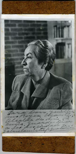 Retrato de Gabriela Mistral
