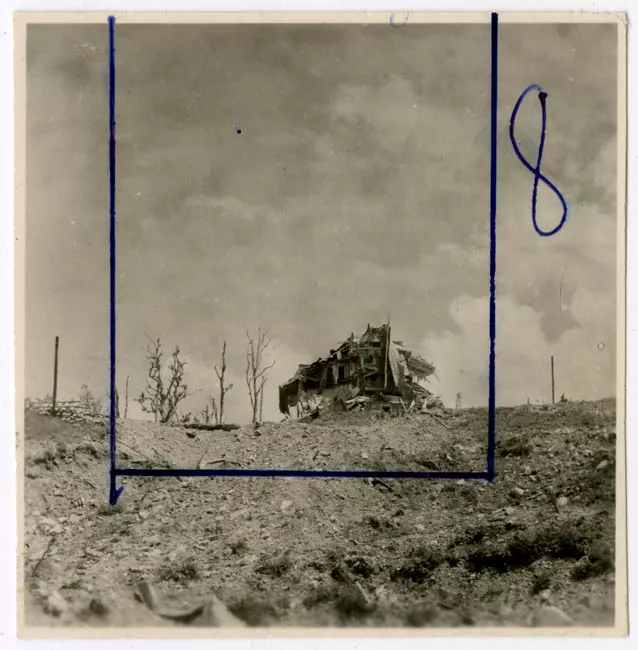 Casa Goering destruida por bombardeo.