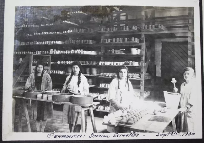 Cerámica: sección esmaltes
