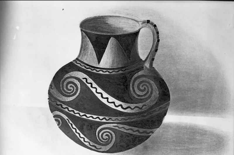 Dibujo de jarro Cultura Arica