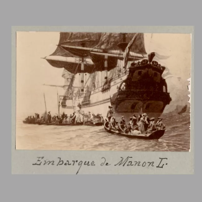 Embarque de Manon Lescaut