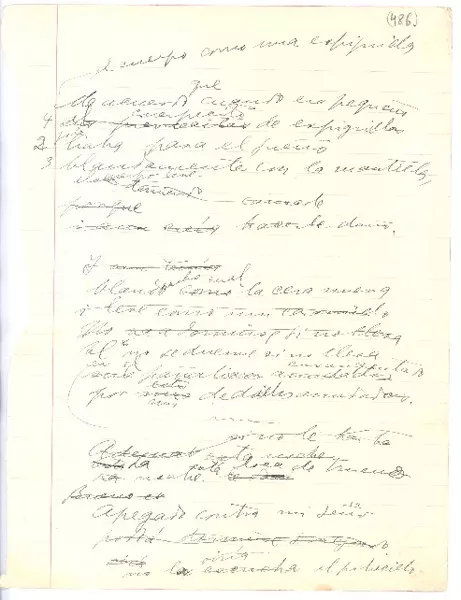 [Me acuerdo que cuando era pequeña ...]  [manuscrito] Gabriela Mistral.