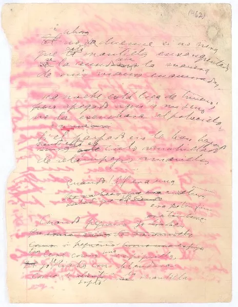 Corazón de D'Amicis  [manuscrito] Gabriela Mistral.