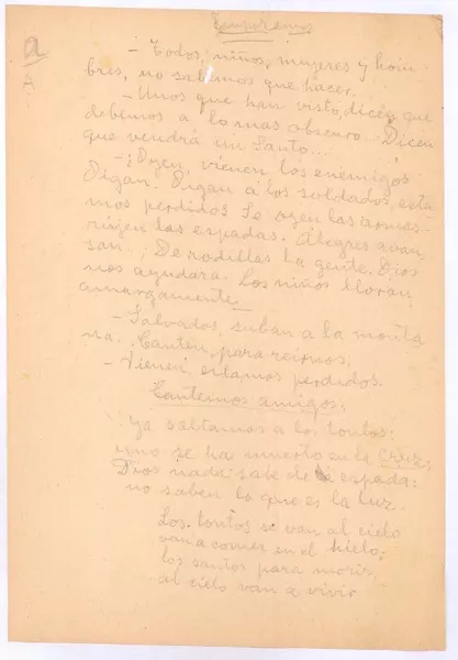Empezamos  [manuscrito] Antonio Acevedo Hernández