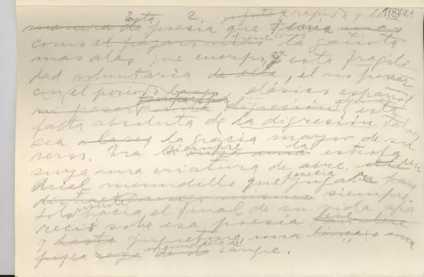 Algo sobre Alfonsina Storni  [manuscrito] Gabriela Mistral.