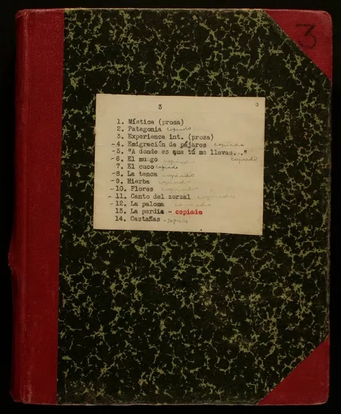 [Cuaderno 3]  [manuscrito] Gabriela Mistral.