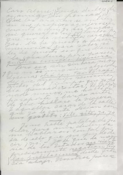 [Carta] [a] Alone  [manuscrito] [Gabriela Mistral].
