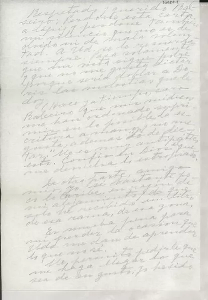 [Carta] [a] Balseiro  [manuscrito] Gabriela Mistral.