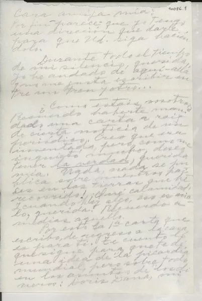 [Carta] [a] Francis Biddle, Washington D.C.  [manuscrito] Gabriela Mistral.