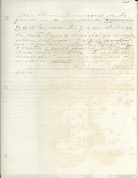 [Carta] [a] Alone  [manuscrito] [Gabriela Mistral].