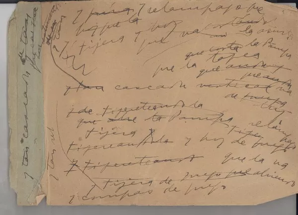 [Recado a Victoria Ocampo en la Argentina]  [manuscrito] Gabriela Mistral.