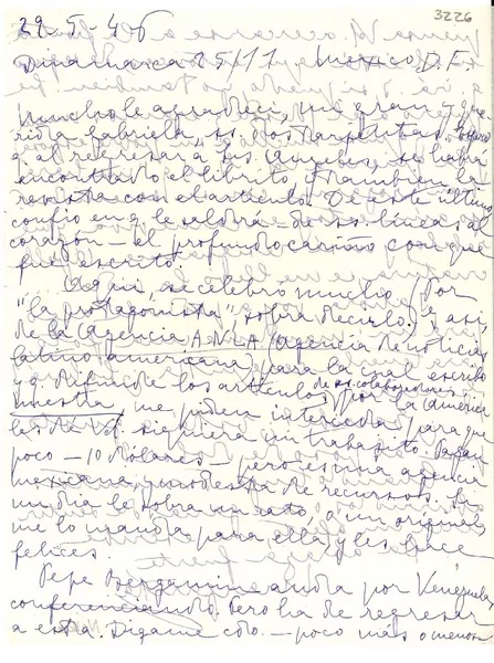 [Carta] 1946 mayo. 29, México [a] Gabriela Mistral  [manuscrito] Margarita Nelken.