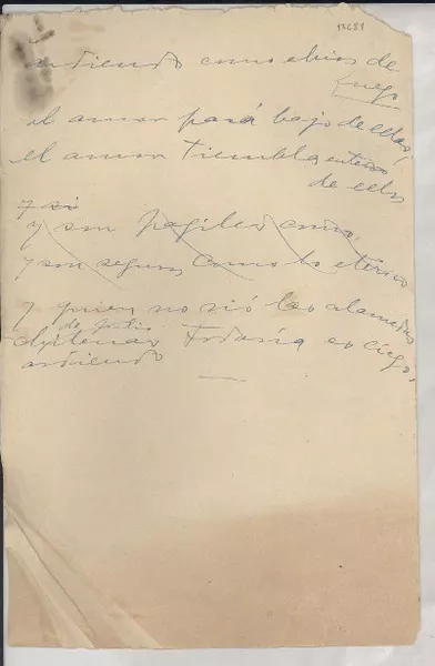 Las alamedas  [manuscrito] [Gabriela Mistral].
