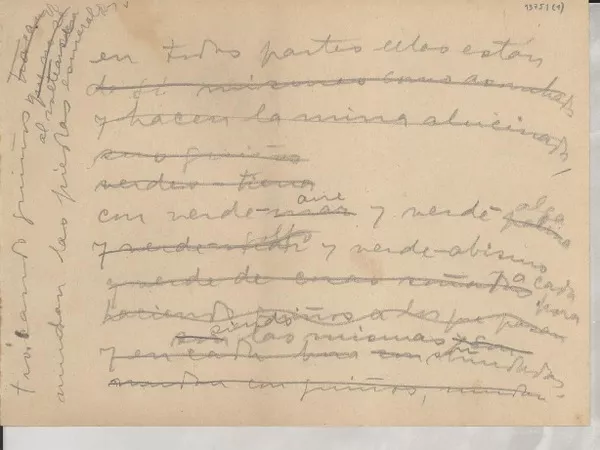 [Esmeraldas]  [manuscrito] [Gabriela Mistral].