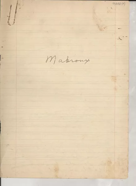 [Malbroug se fue a la guerra_]  [manuscrito] [Gabriela Mistral].