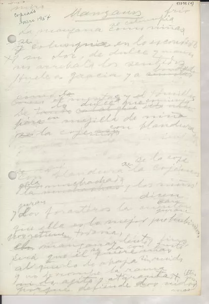 Manzanos  [manuscrito] [Gabriela Mistral].