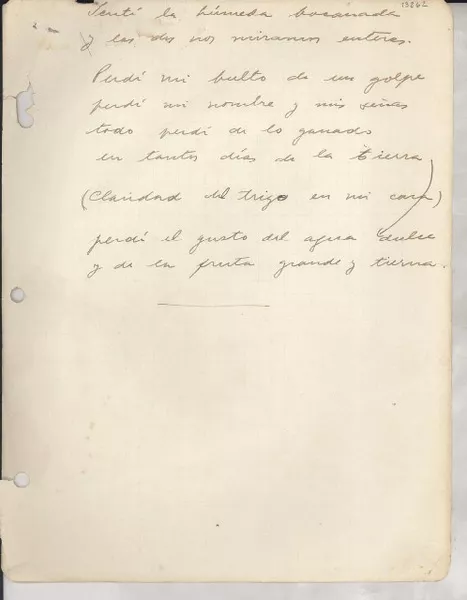 [Sentí la húmeda bocanada_]  [manuscrito] [Gabriela Mistral].