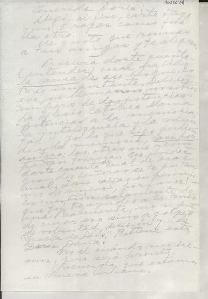 [Carta] [entre 1946 y 1956] [a] Doris [Dana]  [manuscrito] Gabr[iela Mistral].