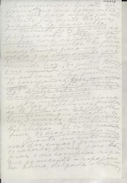 [Carta] [1946-1956?] [a] Doris Dana  [manuscrito] Gabriela Mistral.