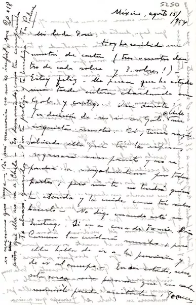 [Carta] 1954 ago. 12, México [a] Doris [Dana]  [manuscrito] Palma [Guillén de Nicolau].