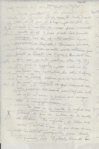 [Carta] 1951 jun. 24, México [a] Gabriela Mistral  [manuscrito] Palma Guillén.