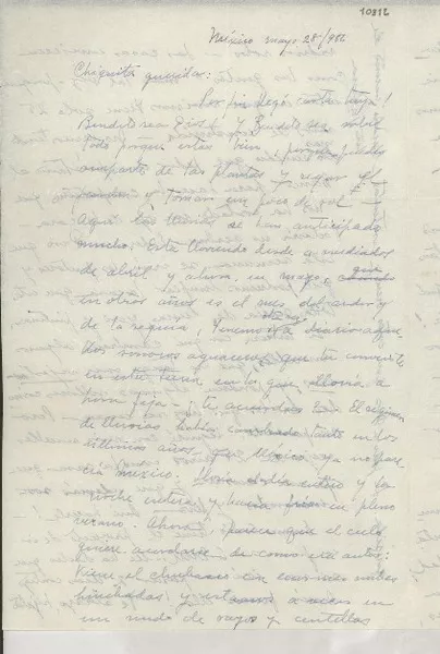 [Carta] 1956 mayo 28, México [a] Gabriela Mistral  [manuscrito] Palma Guillén.