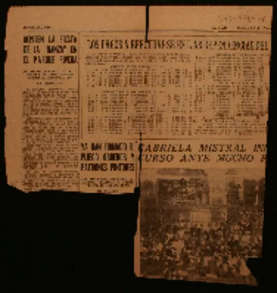 Gabriela Mistral inició su curso ante mucho público  [artículo].