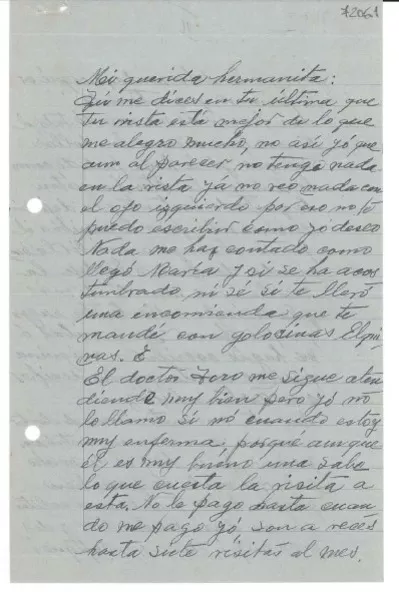 [Carta] 1945 ene. 3, La Serena [a] Gabriela Mistral  [manuscrito] Emelina Molina.