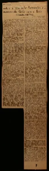 Recado sobre o chanceler Fernandez e a ruptura do Chile com o Eixo  [artículo] Gabriela Mistral.