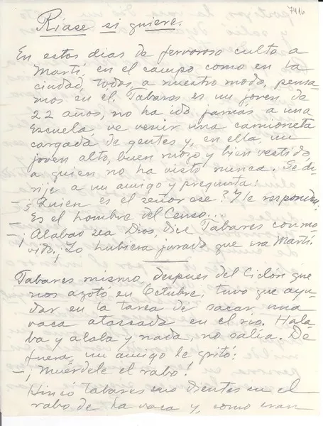 [Carta] [1953?], [Cuba?] [a] [Gabriela Mistral]  [manuscrito] Petrona [Noda].