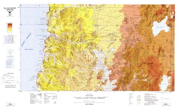 El Salvador carta terrestre [material cartográfico] : Instituto Geográfico Militar de Chile.