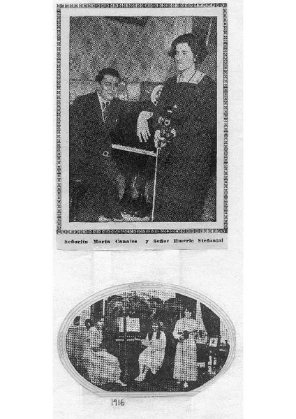 Señorita Marta Canales y Señor Emeric Stefaniai  [artículo]