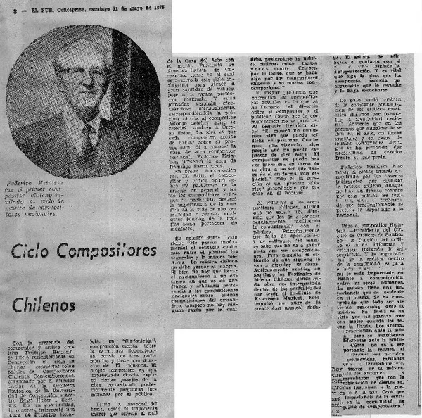 Ciclo compositores Chilenos  [artículo]
