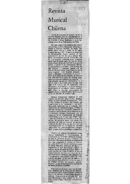 Revista Musical Chilena  [artículo]