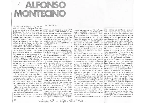 Alfonso Montecino  [artículo]