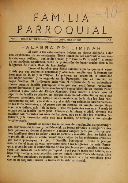 Familia parroquial.